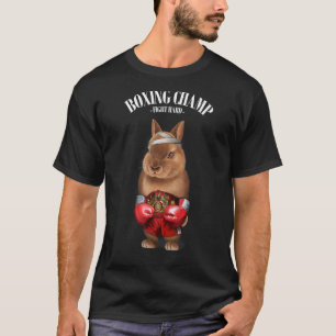 Boxing Champion Dwarf Rabbit Fighter T-Shirt