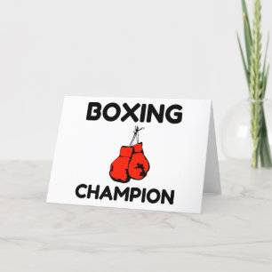 BOXING CHAMPION HOLIDAY CARD
