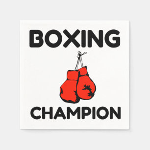 BOXING CHAMPION NAPKINS