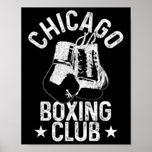 Boxing Chicago Vintage Boxing Club Boxer Poster