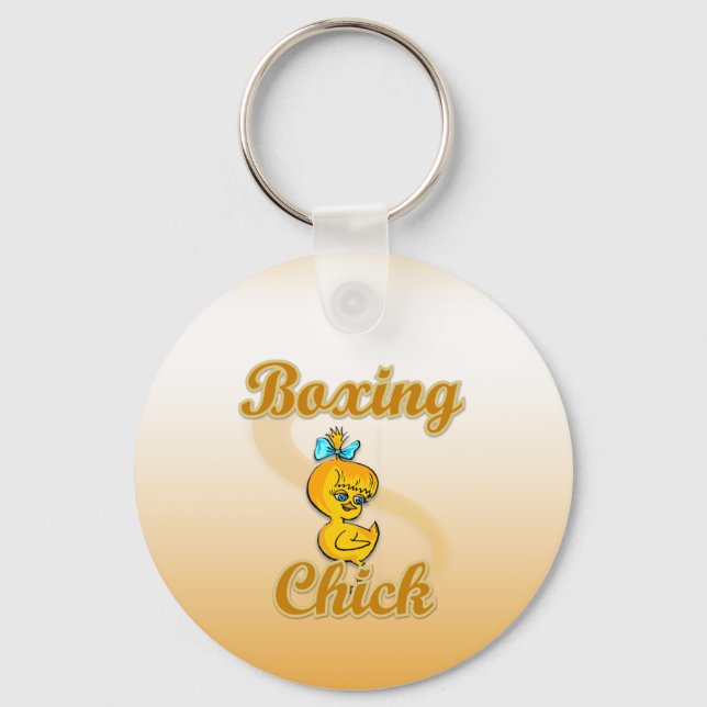 Boxing Chick Keychain (Front)