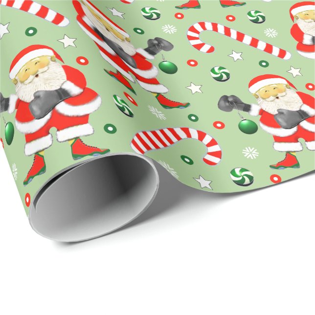 Boxing Christmas Gift Wrapping Paper (Roll Corner)