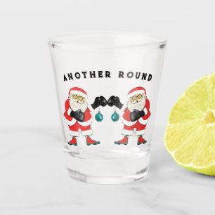 Boxing Christmas Shot Glass
