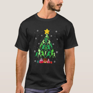 Boxing Christmas Tree Funny Sports Lover Xmas Paja T-Shirt