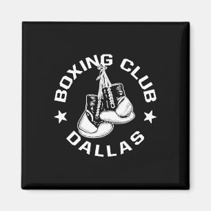 Boxing Club Dallas Gloves Graphic For A Boxing Lov Magnet