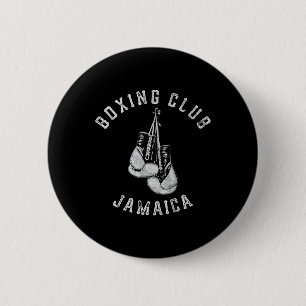 Boxing Club Jamaica Gloves Fighter  Button