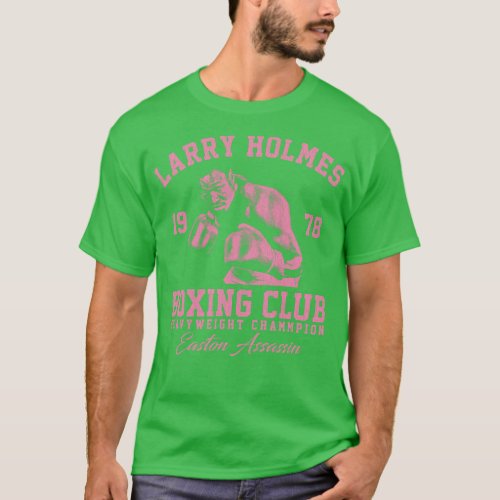 Boxing Club Larry Holmes Pink T_Shirt