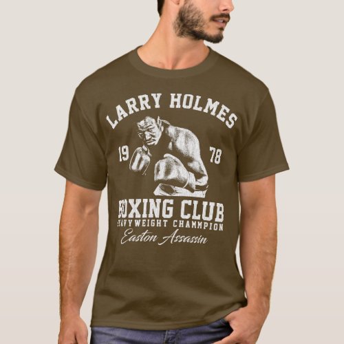 Boxing Club Larry Holmes White T_Shirt