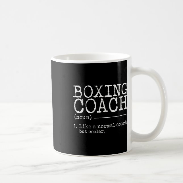 Boxing Coach Definition - Funny  Coffee Mug (Right)