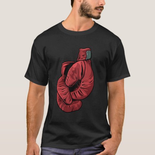 Boxing Combat Sports Sparring Gloves Boxer T_Shirt