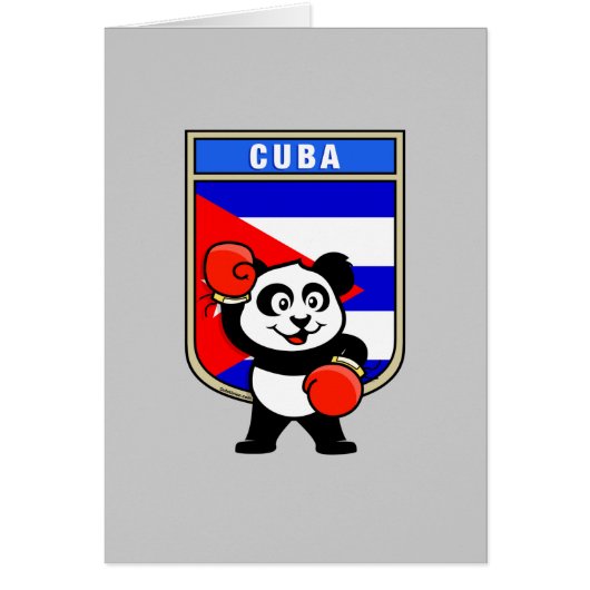 Boxing Cuba Panda Cards (Front)