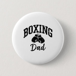 Boxing Dad Athlete Enthusiast Sporty Cool Button