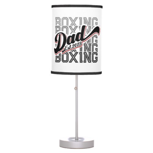 Boxing Dad Est2023 New Dad Boxing Lover  Table Lamp