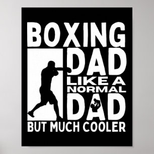 Boxing Dad Father Quote Funny Boxer Poster