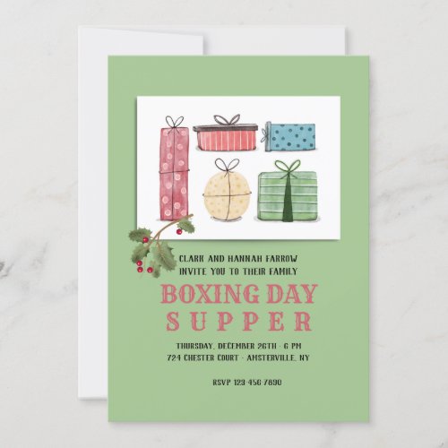 Boxing Day Dinner Party Invitations