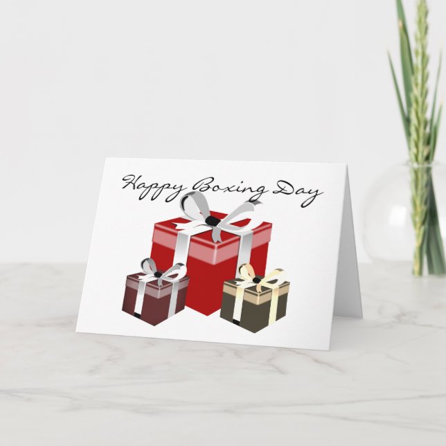 Boxing Day Employee Gift Holiday Card (Front)