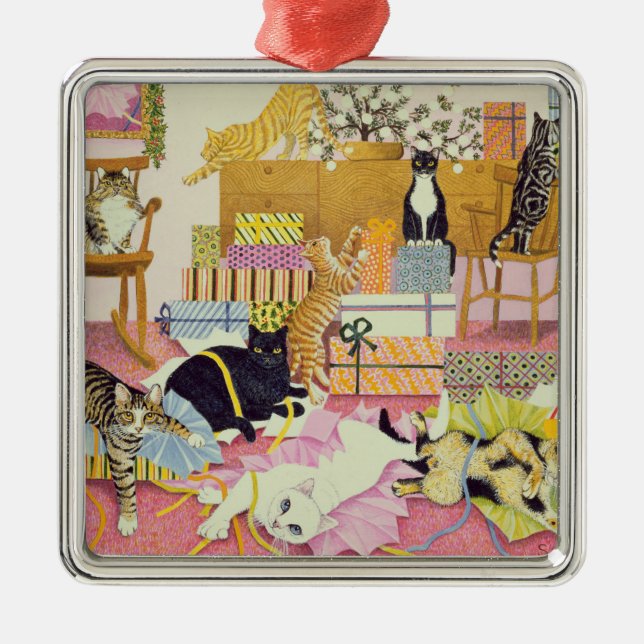 Boxing Day Metal Ornament (Front)