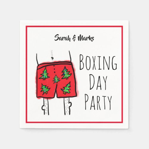 Boxing Day Party Napkins