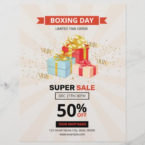 Boxing Day Sale Flyer