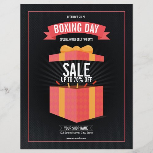 Boxing Day Sale Flyer