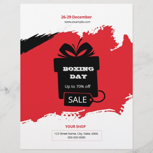 Boxing Day Sale Flyer