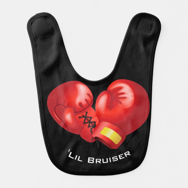 Boxing Design Baby Bib (Front)