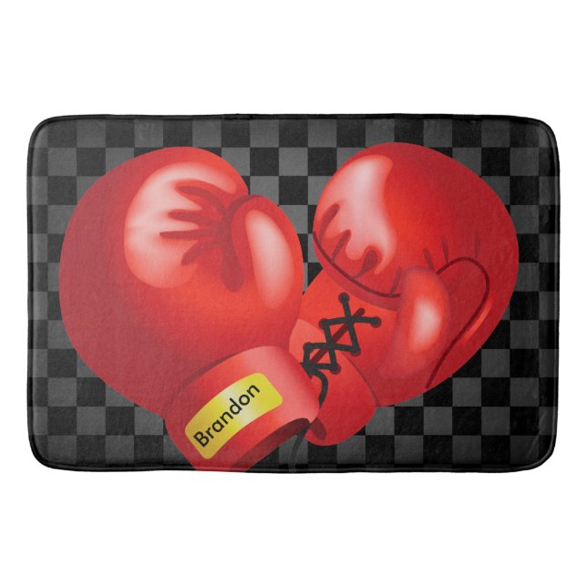 Boxing Design Bath Mat (Front)