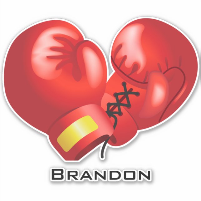 Boxing Design Contour Sticker (Front)