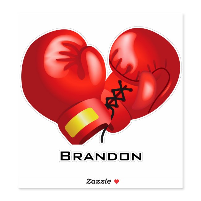 Boxing Design Contour Sticker