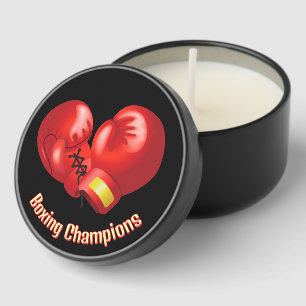 Boxing Design Mini Candle Favors
