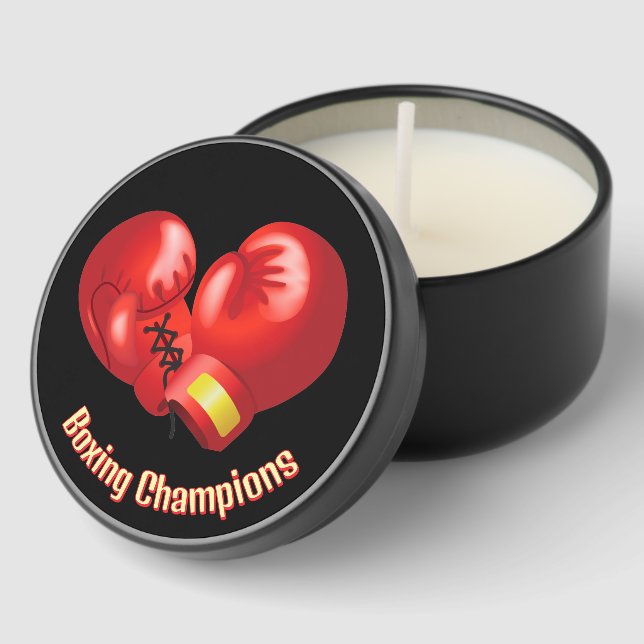 Boxing Design Mini Candle Favors (Corner)