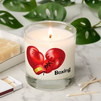 Boxing Design Scented Candle by SjasisSportsSpace at Zazzle