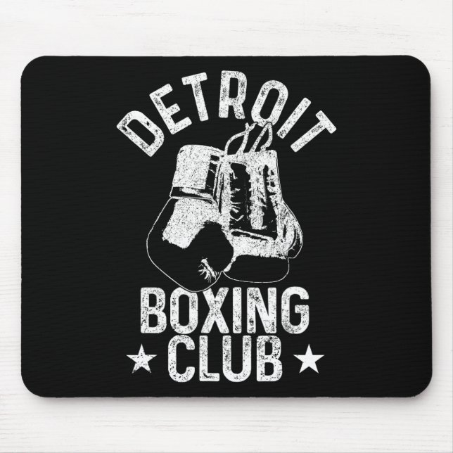 Boxing Detroit Michigan Martial Arts Boxer  Mouse Pad (Front)