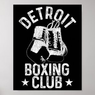 Boxing Detroit Michigan Martial Arts Boxer Poster