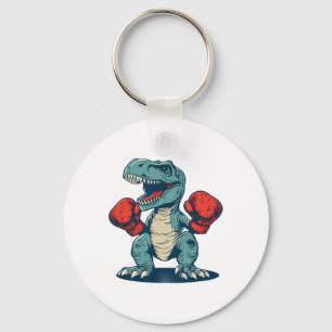 Boxing Dinosaur Boxer Dino Kickboxing T-rex Boxing Keychain