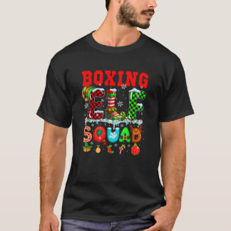 Boxing Elf Squad Christmas Colorful Player Team Lo T-Shirt