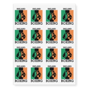 Boxing Fans Gift For Boxing Irish Mma Boxing Temporary Tattoos