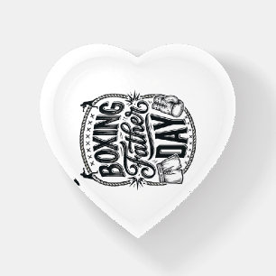 Boxing Father Day Vintage Engraving Shirt Design_1 Paperweight