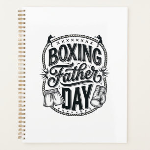 Boxing Father Day Vintage Engraving Shirt Design_1 Planner