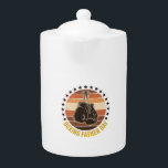 Boxing Father Day Vintage Gloves Shirt Design_1 Teapot<br><div class="desc">Boxing Father Day Vintage Gloves Shirt Design_1</div>