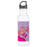 Boxing Female Boxer Retro Boxing Gloves Stainless Steel Water Bottle Boxing Female Boxer Retro Boxing Gloves Stainless Steel Water Bottle
