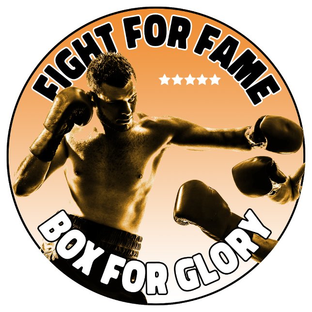 Boxing Fight for Fame, Box for Glory T-Shirt (Creator Uploaded)