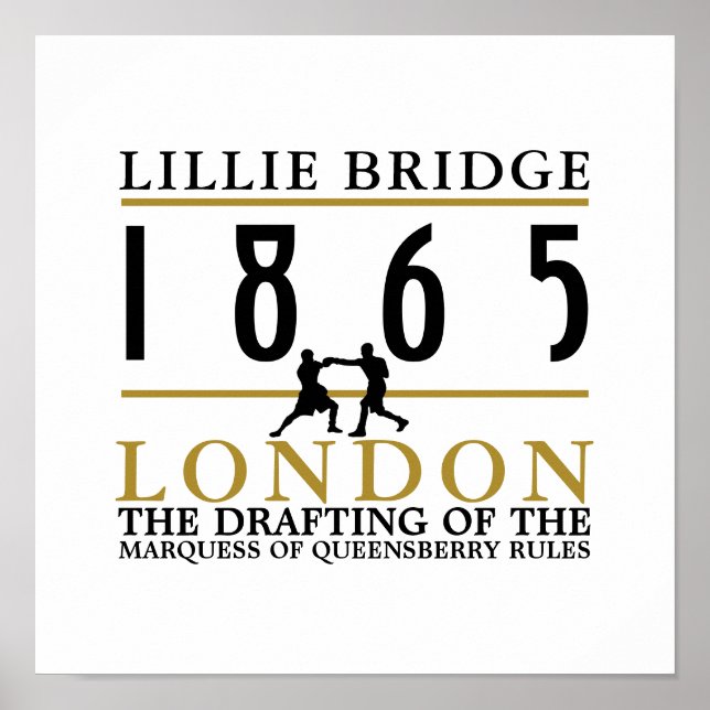 Boxing Fight, Queensberry Rules Poster (Front)