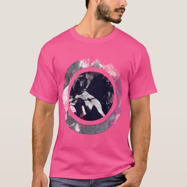 Boxing Fighter In A Circle T-Shirt (Front)