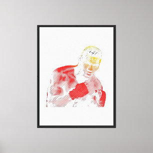 Boxing Fighter – Powerful Combat Sports Design Canvas Print