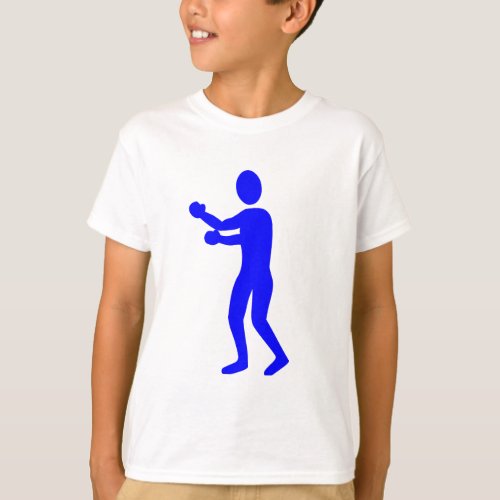 Boxing Figure _ Blue T_Shirt