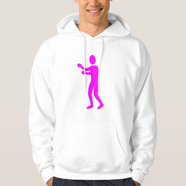 Boxing Figure - Magenta Hoodie (Front)