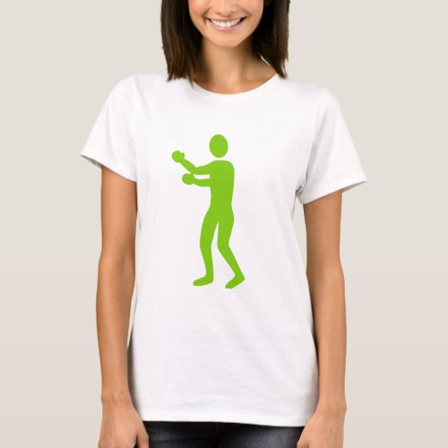 Boxing Figure _ Martian Green T_Shirt