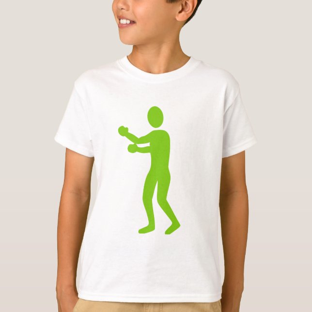 Boxing Figure - Martian Green T-Shirt (Front)
