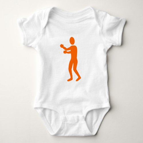 Boxing Figure _ Orange Baby Bodysuit